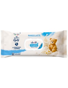 Idrofil 72 Salviettine Baby Imbevute - Misura Xl - Bianco Latte